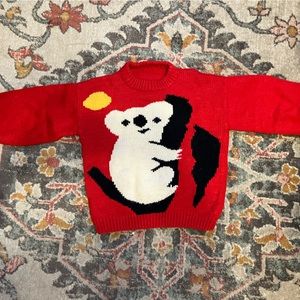 Red koala sweater